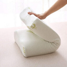 Homes & Linen Contour Memory Foam Pillow With Free Bamboo Cover Cervical Massage Deep Sleep Neck Pillow Soft Support Removable Washable Cover - thumbnail 4