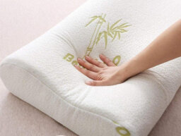 Homes & Linen Contour Memory Foam Pillow With Free Bamboo Cover Cervical Massage Deep Sleep Neck Pillow Soft Support Removable Washable Cover - thumbnail 3