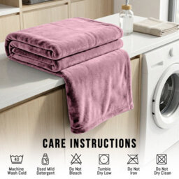 Pamposh Flannel Fleece Single Throw Blankets Microfiber Solid Blanket For Bed And Couch Ultrasoft Lightweight Plush Fleece Blanket - thumbnail 9