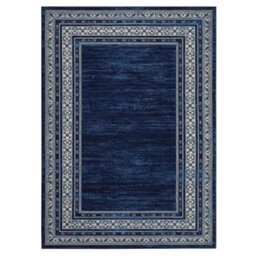 London Boutique Machine Washable Area Rug, Pearl Velvet Polyester Low Pile Non Shedding Collapsible Floor Mat, 200 X 290Cm, Blue - thumbnail 9