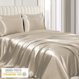 Lazzaro 4 Pack Satin Silk Pillowcases For Hair & Skin Soft Smooth With Envelope Closure - thumbnail 3