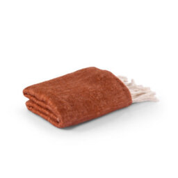Nevni Mohair Style Light Weight Soft & Cozy Single Cotton Blanket -125 X 150 Cm, Spice - thumbnail 3