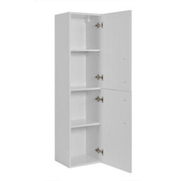 Heze Furniture Classic 2 Bathroom Vanity Units Wall Cabinets Set 35Cm & 80Cm With Worktop - White - thumbnail 7