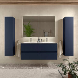 Cygnus bath Bequia Vanity Unit 120Cm Matt Blue Basin Ceramic
