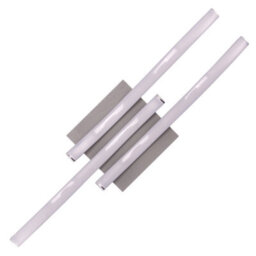Happy Homewares Modern Triple Wavy Strip Flush Led Ceiling Light Fixture In Matte Grey Sand - thumbnail 3