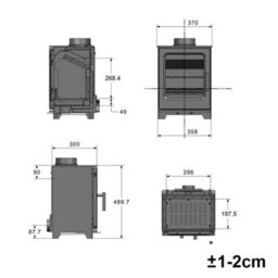 Sundaze Defra Approved 5Kw Log Wood Burning Multifuel Stove Woodburner Fireplace Eco Design Ready - thumbnail 7