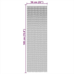 Insect Door Curtain Dark Grey 56X185 Cm Bamboo Screen - thumbnail 2