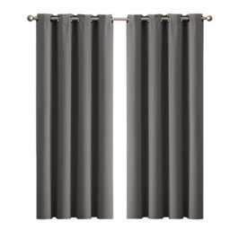 Marlow Blackout Curtains Window Curtain Draperies Pair Eyelet Bedroom Decor - thumbnail 1