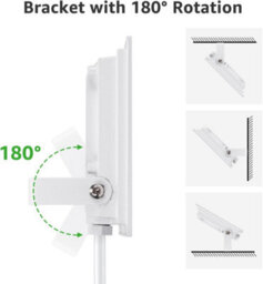 Aigostar 30W Led Floodlight Outdoor, 2510 Lumen Outdoor Security Light, Waterproof Ip65 6500K Cool White - thumbnail 4