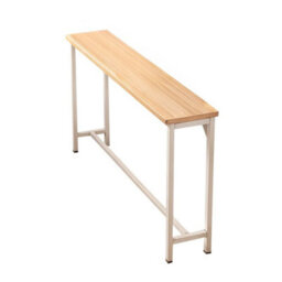 1 Tier Oak Color  Console Table Sofa Table Hallway Table Entryway Display - thumbnail 4