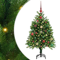 Vidaxl Christmas Tree With 150 Leds With Stand Green 120 Cm Pe - thumbnail 2