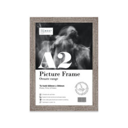 A2 Walnut Ornate Picture Frame (59.4 X 42Cm) Poster, Photo, Artwork, Gallery Wall Or Print - thumbnail 1
