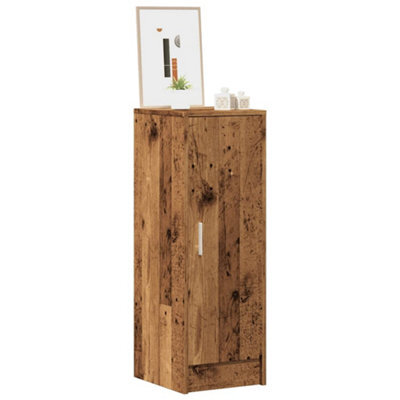 Vidaxl Shoe Cabinet Old Wood 32X35X92 Cm Engineered Wood - image 1