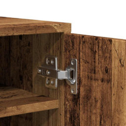 Vidaxl Shoe Cabinet Old Wood 32X35X92 Cm Engineered Wood - thumbnail 9