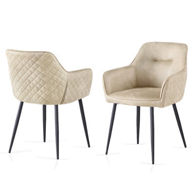 Sonara Dining Chair Faux Leather Modern Style For Dining Room Set Of 2 - image 1