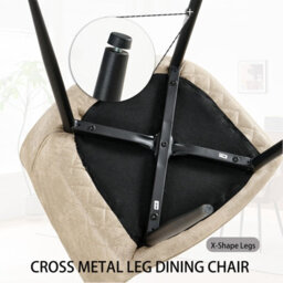 Sonara Dining Chair Faux Leather Modern Style For Dining Room Set Of 2 - thumbnail 8