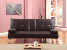 Comfy Living Verona Sofa Bed In Chocolate - thumbnail 1