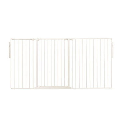 Safetots Premium Extra Tall Room Divider, Up To 200Cm Wide, White, 105Cm Tall, Multi Panel Barrier For Baby And Toddler - image 1