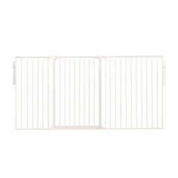 Safetots Premium Extra Tall Room Divider, Up To 200Cm Wide, White, 105Cm Tall, Multi Panel Barrier For Baby And Toddler - thumbnail 1