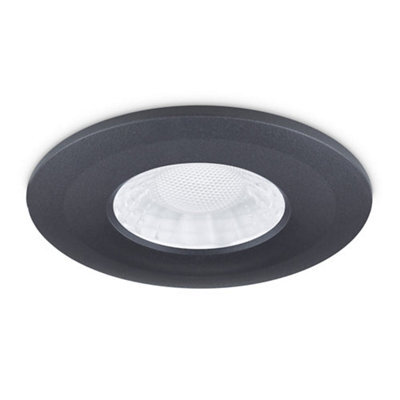 JCC Lighting Jcc Jc1107/anth Anthracite Aluminium Bezel For Use With X50 Fire-Rated Downlight