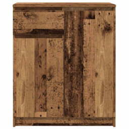 Berkfield Sideboard With Drawer Old Wood 71X35X84 Cm Engineered Wood - thumbnail 6