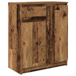 Berkfield Sideboard With Drawer Old Wood 71X35X84 Cm Engineered Wood - thumbnail 2