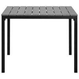 Beliani Garden Dining Table Prato 95 Cm 95 Cm Grey - thumbnail 4