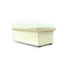 Chesterfield 2 Seater Sofa Settee Shelly White Real Leather In Classic Style - thumbnail 6