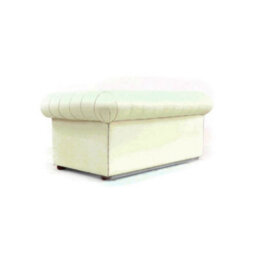 Chesterfield 2 Seater Sofa Settee Shelly White Real Leather In Classic Style - thumbnail 5