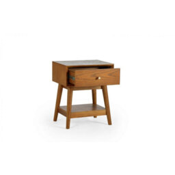 Ashfield Cherry Ash 1 Drawer Side Table - thumbnail 5