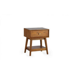 Ashfield Cherry Ash 1 Drawer Side Table - thumbnail 2