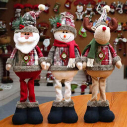 Christmas Decoration Dolls   Set Of 3 Holiday Figures - thumbnail 3