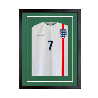 AK Frames 80X60Cm Matte Black Football Shirt Frame - 3D Deep Box With Emerald Mount - 58X40Cm Sport Shirt Window - Diy Kit - image 1