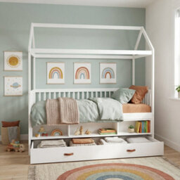 Nöa & Nani Noa & Nani Lottie Bo Peep House Day Bed With Pull-Out Trundle In Classic White - thumbnail 3