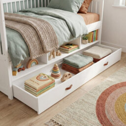 Nöa & Nani Noa & Nani Lottie Bo Peep House Day Bed With Pull-Out Trundle In Classic White - thumbnail 2