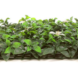 Best Artificial Laurel Leaf & White Flowers Hedging Mats 50Cm X 50Cm Privacy Garden Screen - thumbnail 2