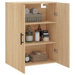 Berkfield Elegant Wall Mounted Cabinet Sonoma Oak 69.5X34X90 Cm - thumbnail 5