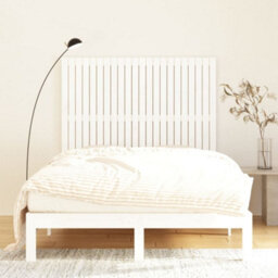 Berkfield Wall Headboard White 140X3X110 Cm Solid Wood Pine - thumbnail 3