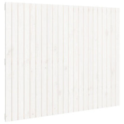 Berkfield Wall Headboard White 140X3X110 Cm Solid Wood Pine - thumbnail 2