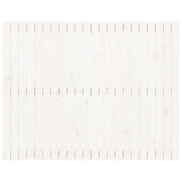 Berkfield Wall Headboard White 140X3X110 Cm Solid Wood Pine - thumbnail 4