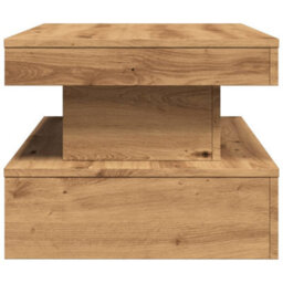 Berkfield Coffee Table With Led Lights Artisian Oak 90X50X40 Cm - thumbnail 8
