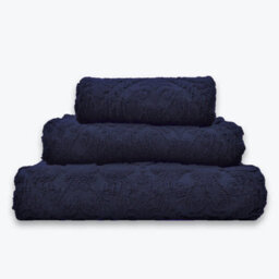Allure Bath Fashions Country House Jacquard Bath Sheet - Navy