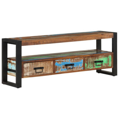 Berkfield Tv Cabinet 120X30X45 Cm Solid Wood Reclaimed - image 1