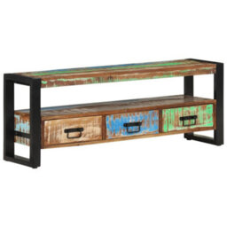 Berkfield Tv Cabinet 120X30X45 Cm Solid Wood Reclaimed - thumbnail 8