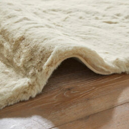 Xample Concept Looms Heavenly Faux Fur Rug 115 X 175 Cm Silky Soft Cream Polyester Shell Rug With 50mm Pile, Machine Woven - thumbnail 4