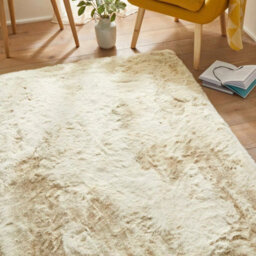 Xample Concept Looms Heavenly Faux Fur Rug 115 X 175 Cm Silky Soft Cream Polyester Shell Rug With 50mm Pile, Machine Woven - thumbnail 3