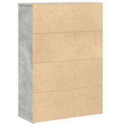 Berkfield Durable Bookcase Concrete Grey 60X24X85 Cm Engineered Wood - thumbnail 6