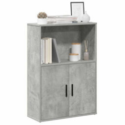 Berkfield Durable Bookcase Concrete Grey 60X24X85 Cm Engineered Wood - thumbnail 2