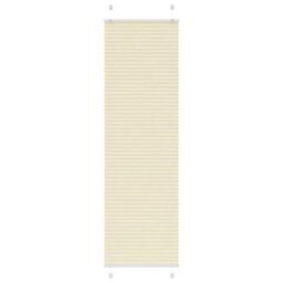 Berkfield Pleated Blind Cream 55X200 Cm Fabric Width 54.4 Cm Polyester - thumbnail 1