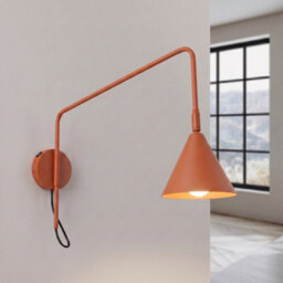 Sollux Lighting Nox Steel Red Ochre 1 Lights Modern Wall Lamps - thumbnail 3